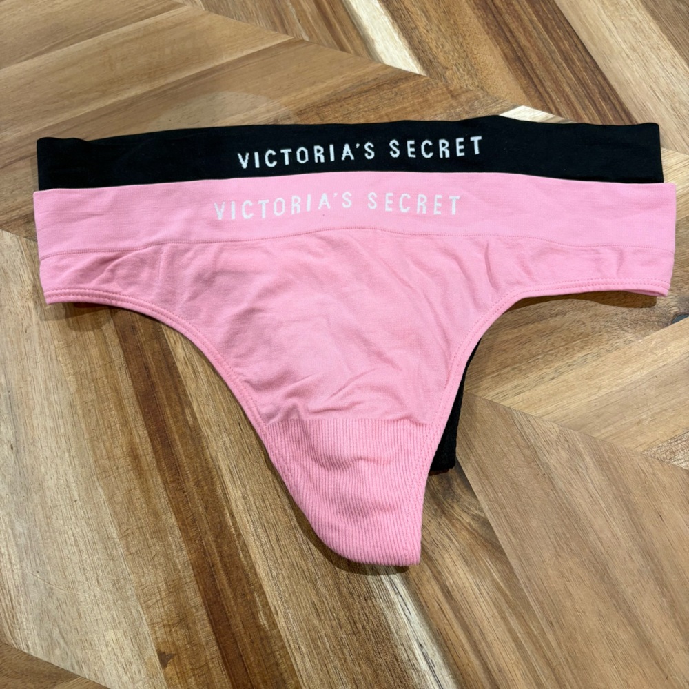 Victoria's Secret Pink and Black Panties